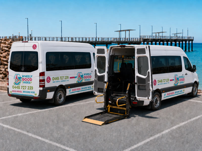 Concept illustration of a possible wheelchair-accessible Sprinter conversion; final equipment to be confirmed